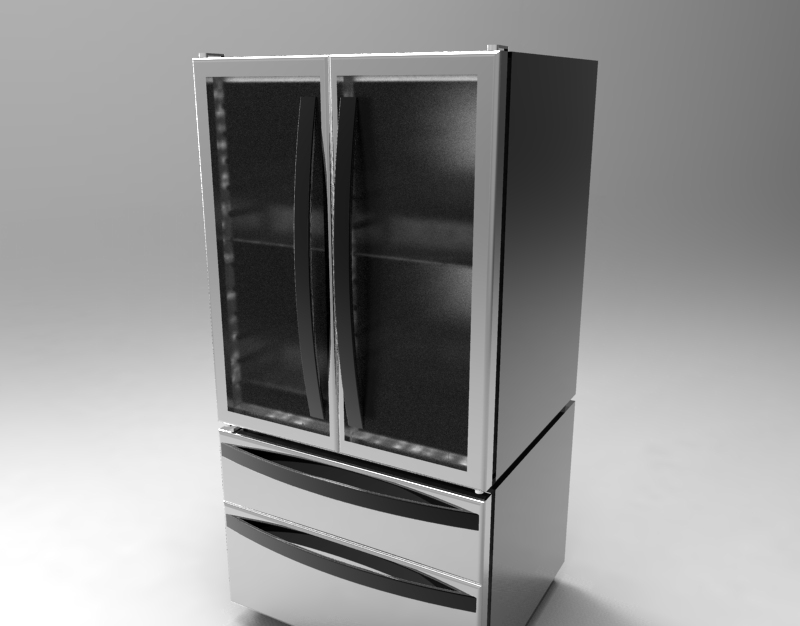 kitchen design fridge design Food waste energy efficiency Research & Development Rhino keyshot