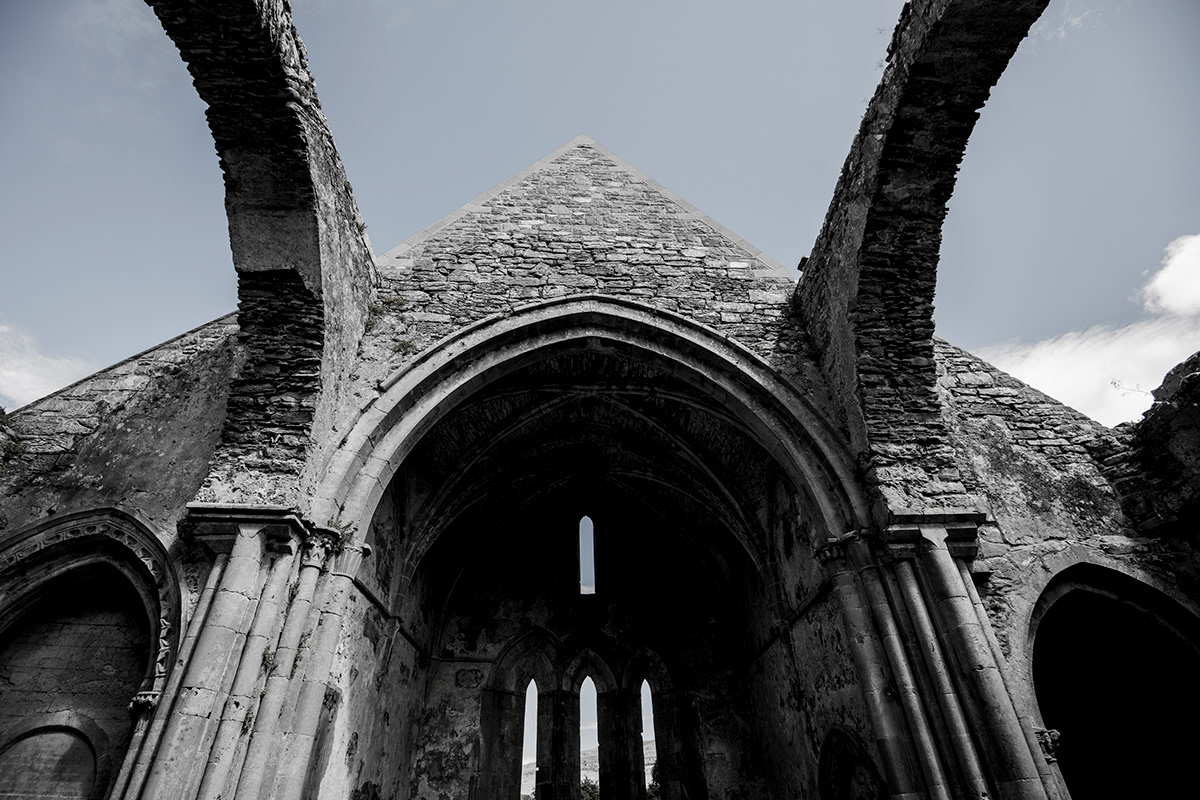 Ireland Clare Burren Corcomroe Abbey abbey church