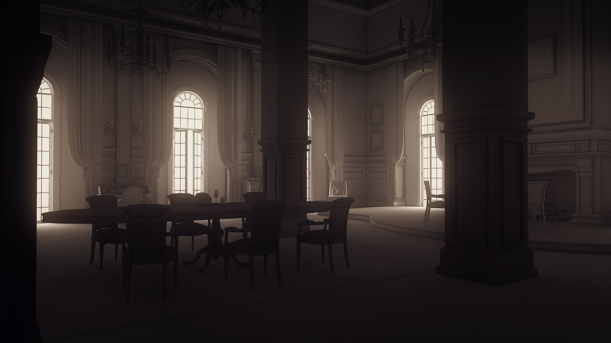 Interior Classical lighting soft dramatic