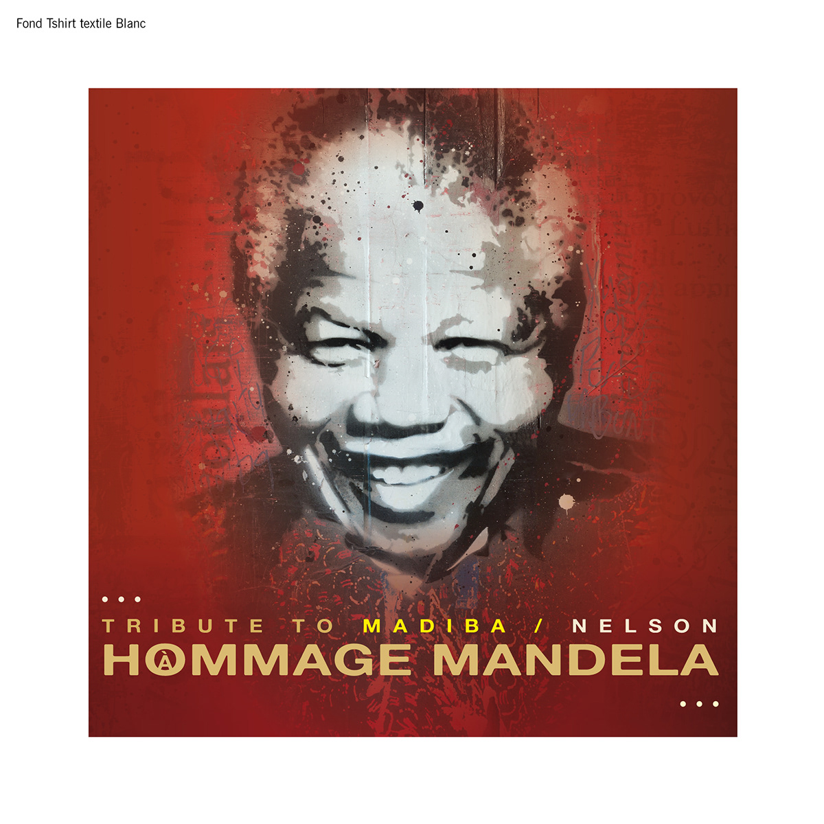 Nelson Mandela Mandela madiba stencil affiche concert pochoir afrique Human rights