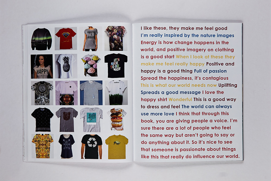 wheeler juell senior project senior book experimental design T-Shirt Design Love positive imagery change the world