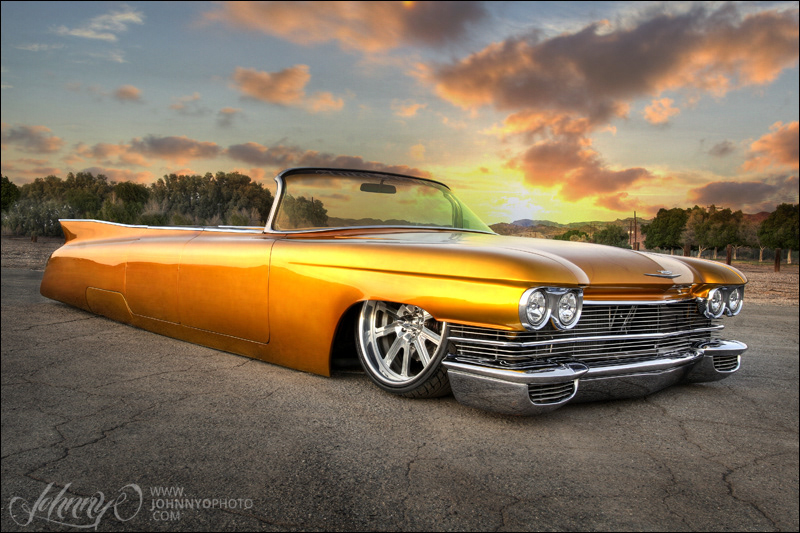 Auto photo sunset cadillac Custom car color
