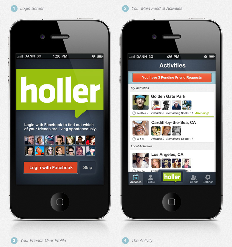 holler san francisco Startup iphone iPad ipod application mobile