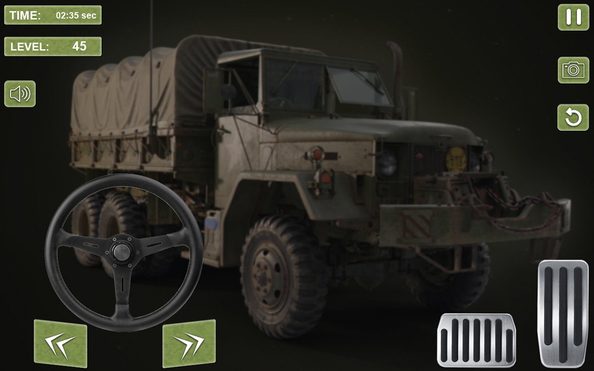 Military Truck Driving Ui