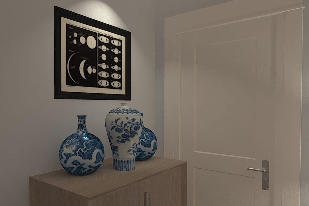 visualization Interior bedroom furniture fabrics Patterns natural