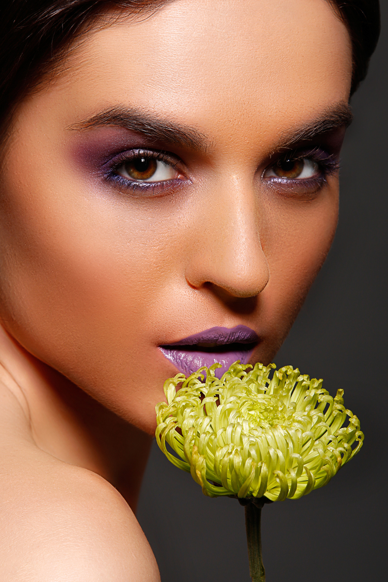 beauty makeup Flowers lights model retouch colors