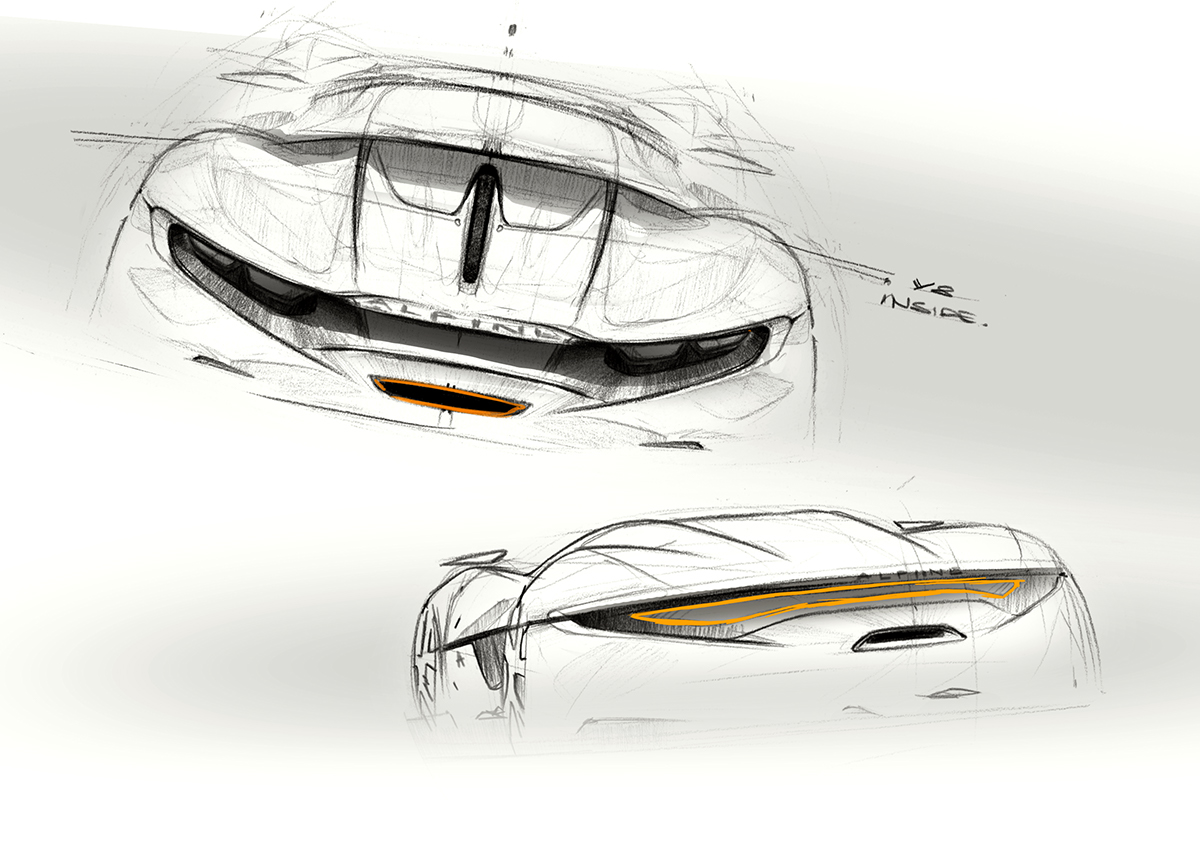 Alpine Design car design strate sydney hardy renault alpine design photoshop Render concept