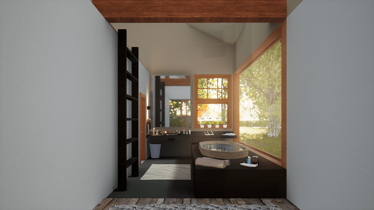 3D 3D model 3d render architecture archviz bathroom interior design  Render SketchUP twinmotion