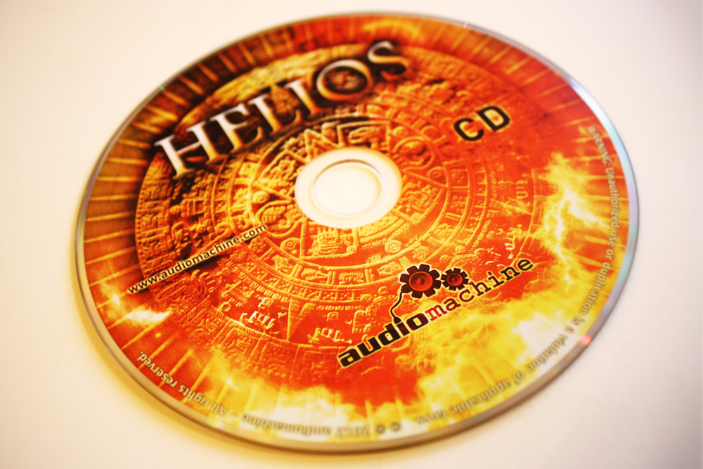 Adobe Portfolio audiomachine Helios digipak Sun doseprod library music