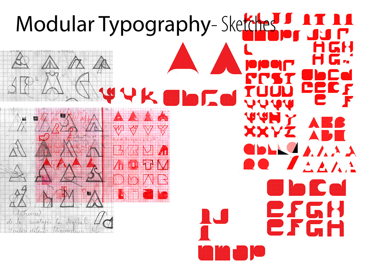 visual identity modular typography festival