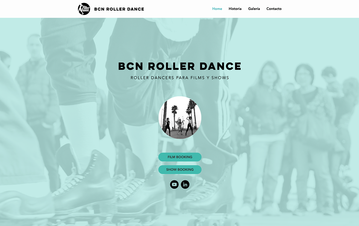 Adobe Portfolio visual design logo bcn roller dance roller dance roller roller skate