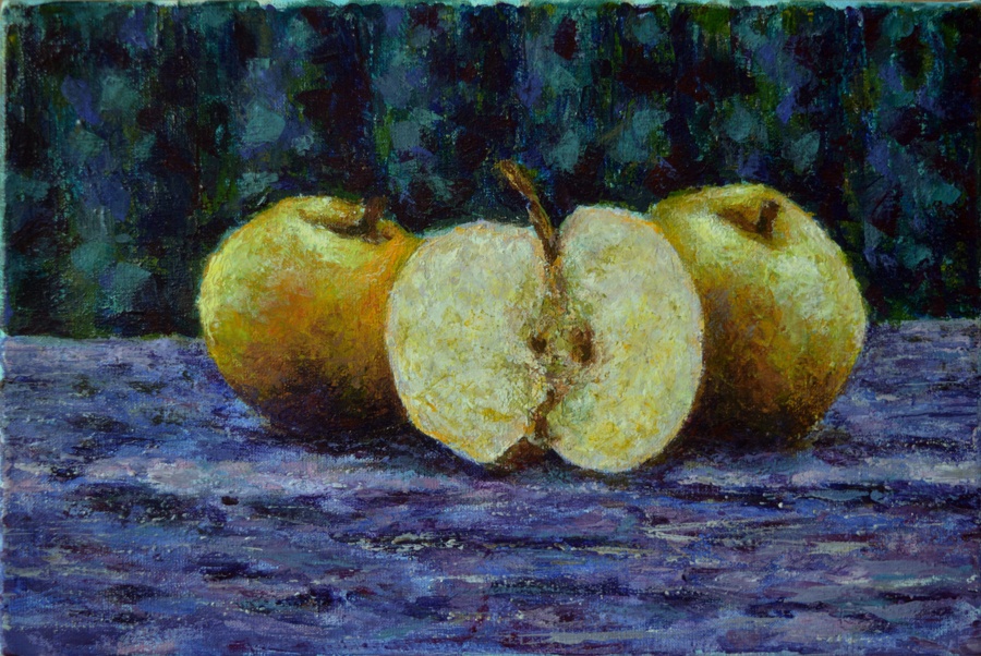 apple acrylic canvas apples