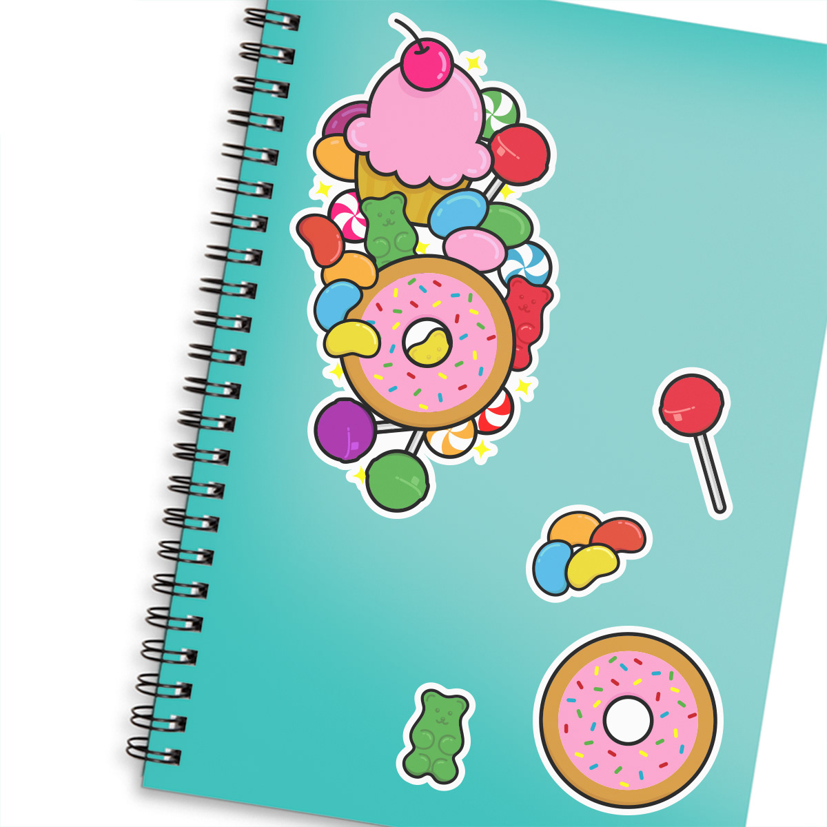 cake Candy Colourful  Fun stickers sweet