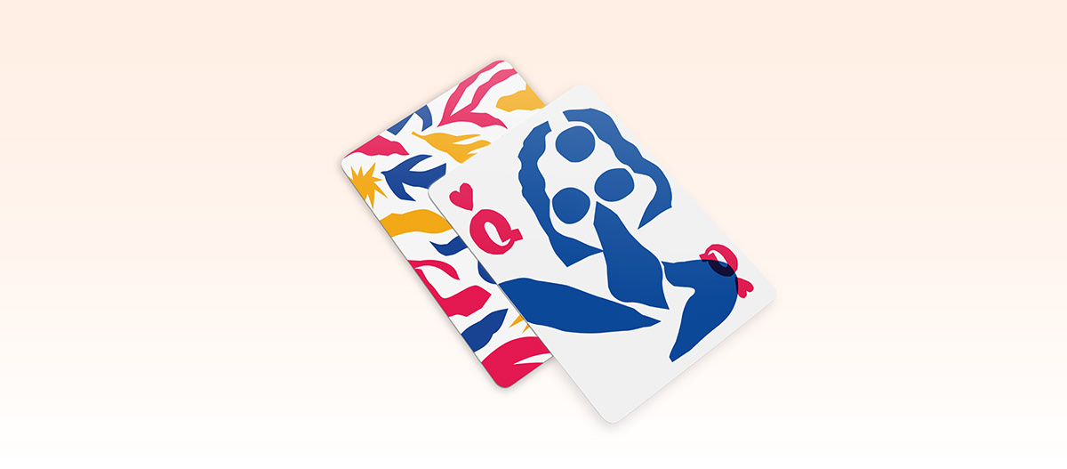 Henri Matisse Cutouts Playing Cards matisse collage colorful French