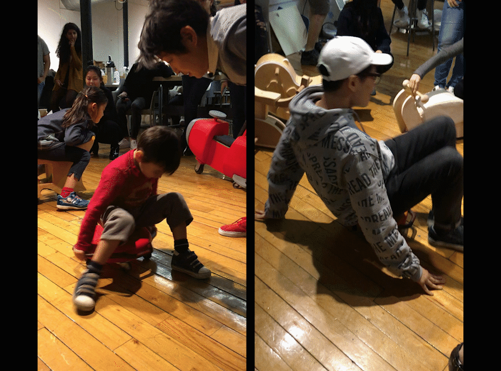 Scooter FLOOR ride-on toddlers preschoolers spin ayako takase risd toy prototyping form