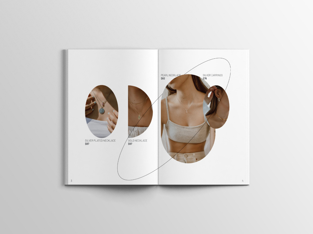 a4 brand Catalogue Collection Fashion  magazine Mockup product sale Lookbook