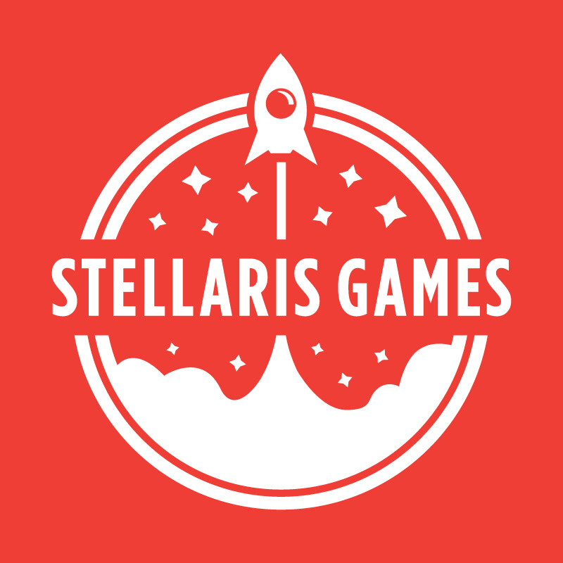 logo rocket Space  stars game