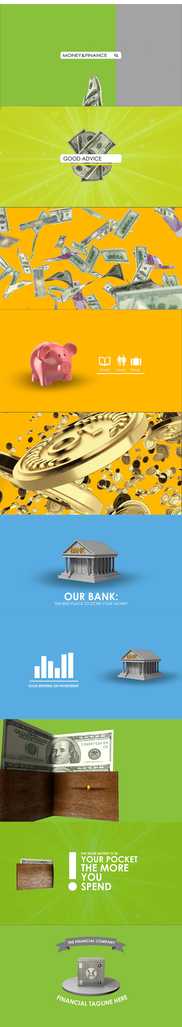 after effects videohive template vidadbox money finance money and finance coins