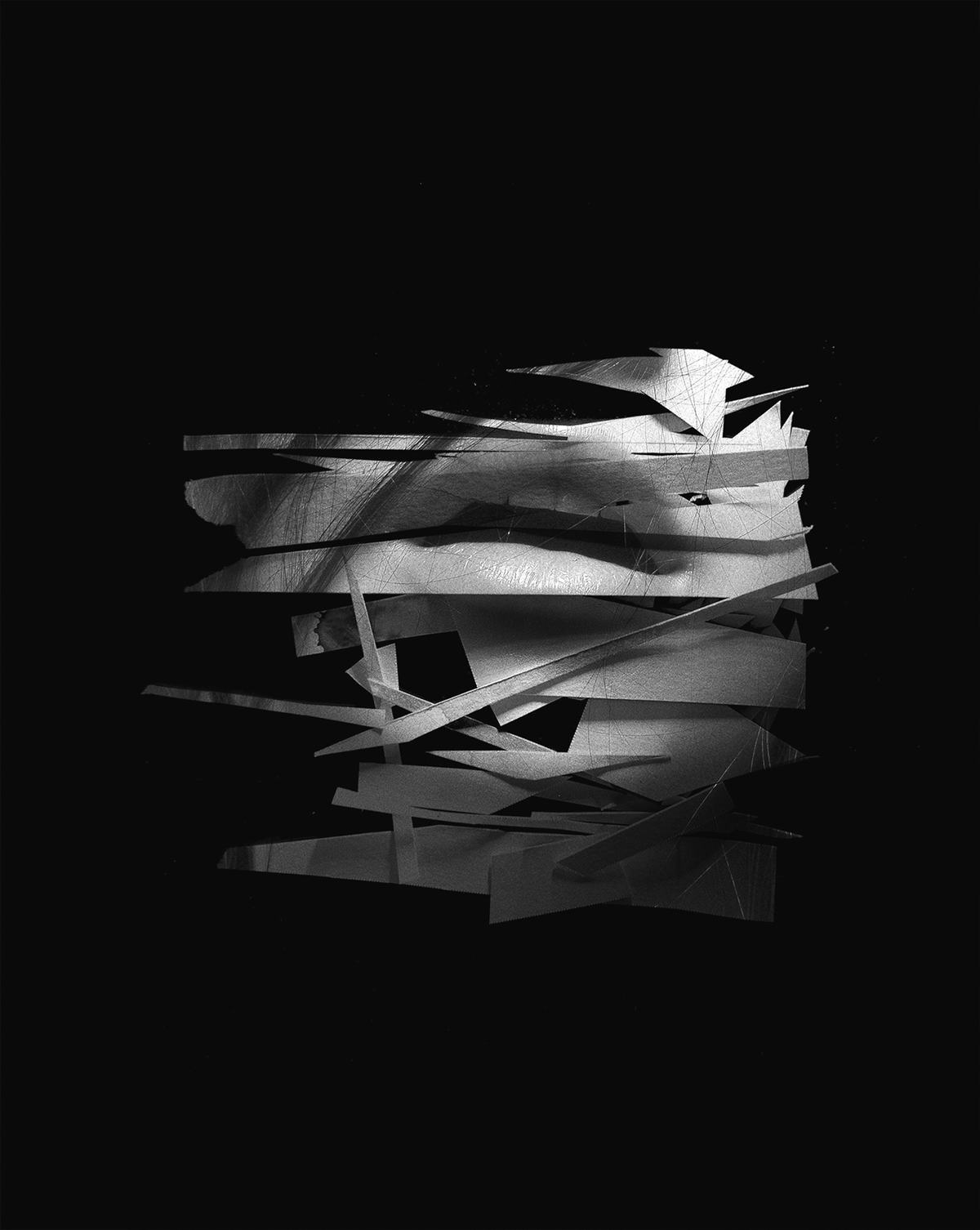 cardboard cd collage experimental monochrome music paper photoshop