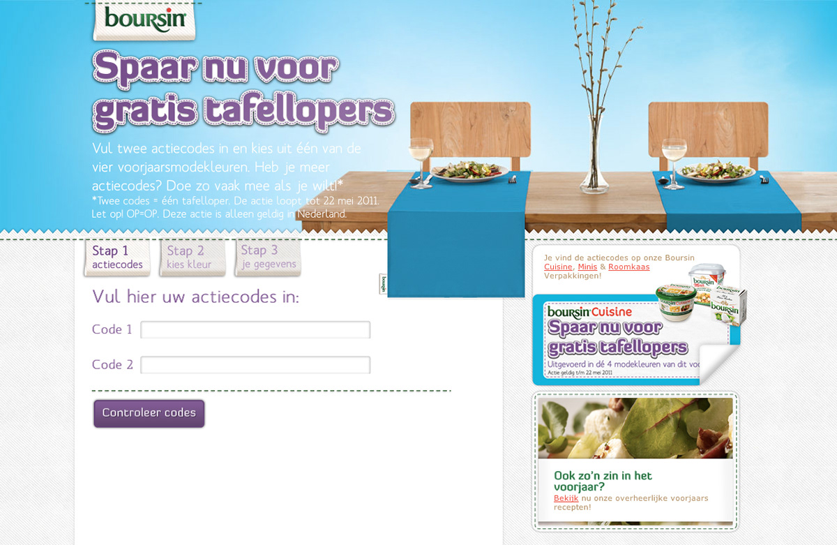 Webdesign Cheese Promotional boursin