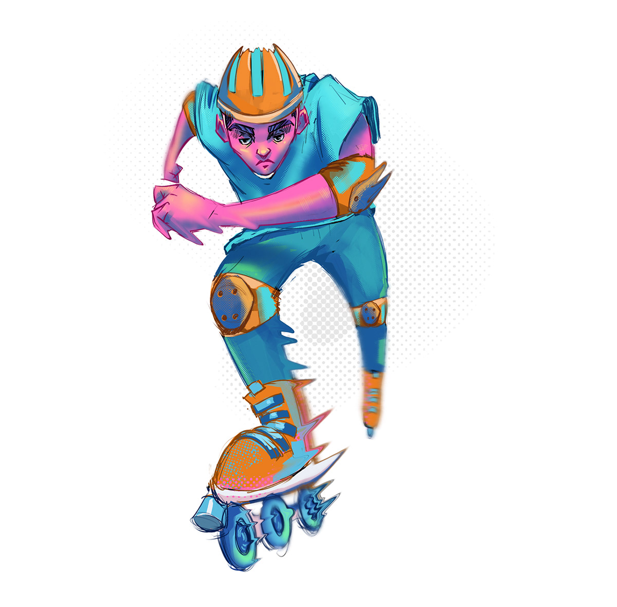 sports Estampa skate radical art bmx
