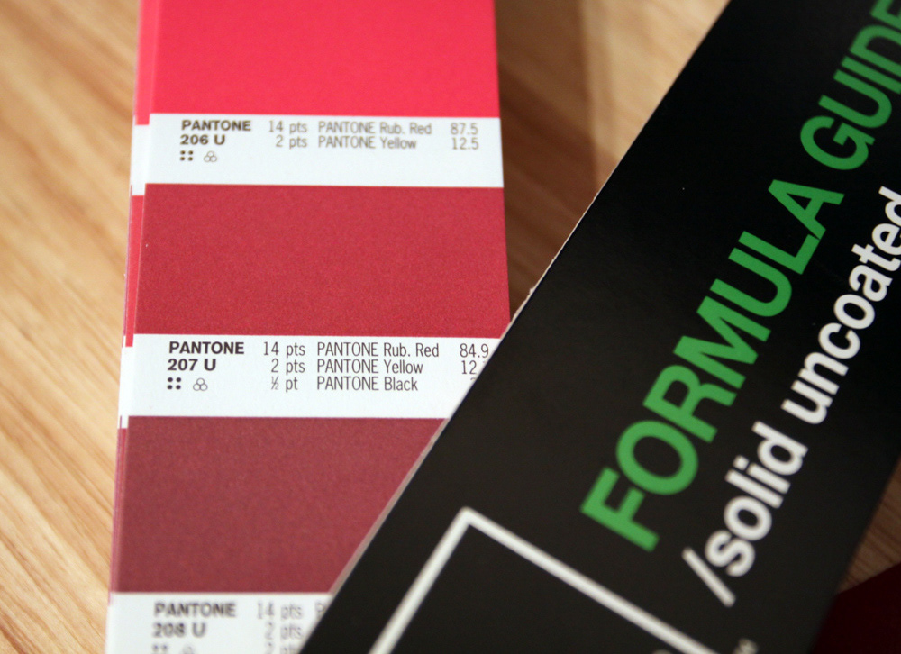 pantone color Visual Direction print Paper Selection re-branding
