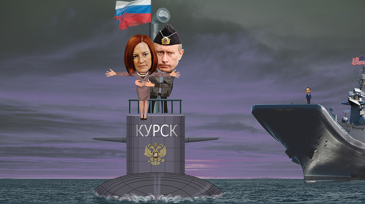 Putin Humor political comics political cartoons Psaki putin