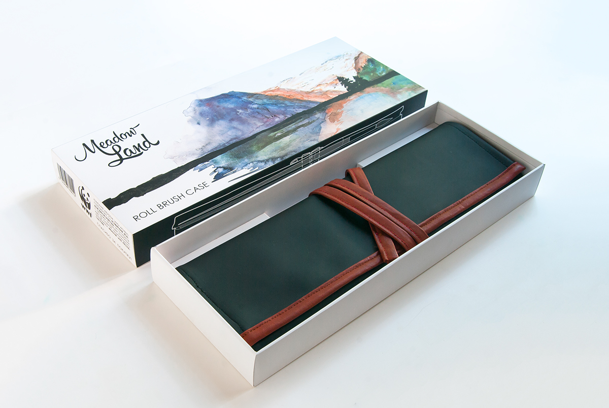 meadow land natural Nature brush animail Canada tail case box watercolor artist premium Deluxe