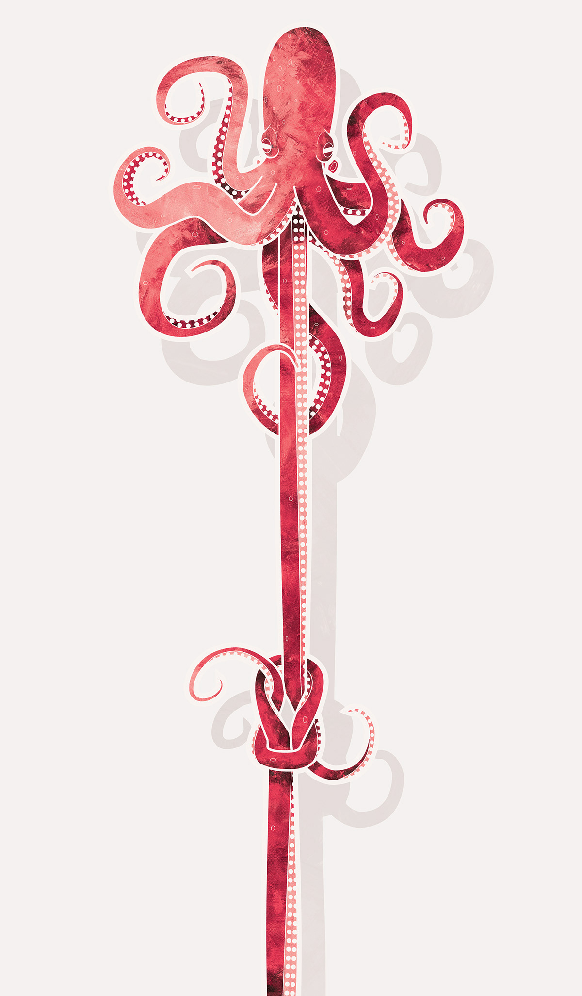 octopus ILLUSTRATION  tenticles skateboard graphics mrpeter sea saline design pink