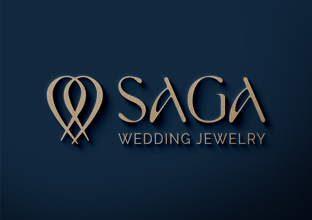Jewellery jewelry jewelry salon logo Logotype saga wedding jewellery wedding logo Wedding Photography weddingring