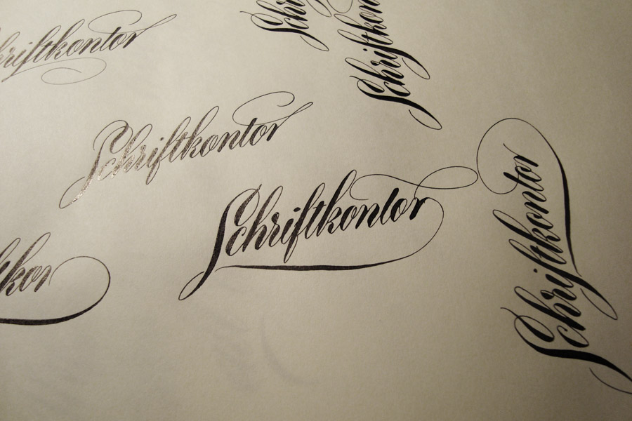 logo schriftkontor Ewa Landowska kaligrafia handwriting copperplate