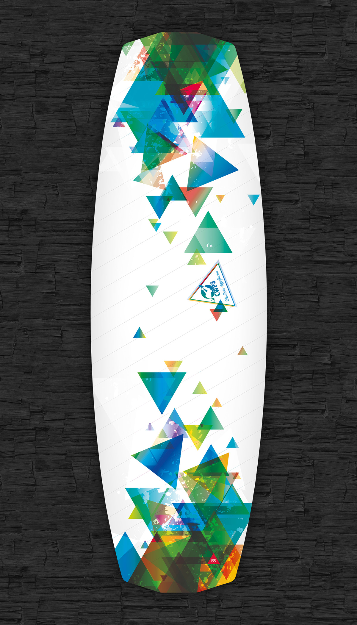 wakeboard wake flow triangle color Board