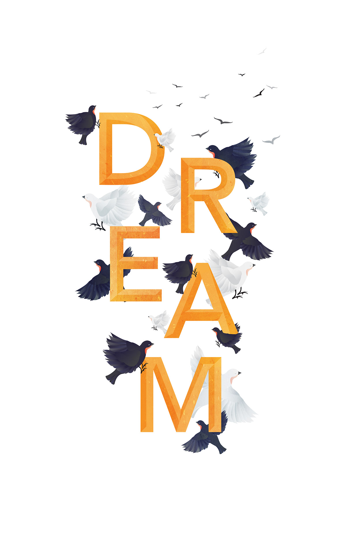 poster dream Dare to Dream Poster Design print inspirational