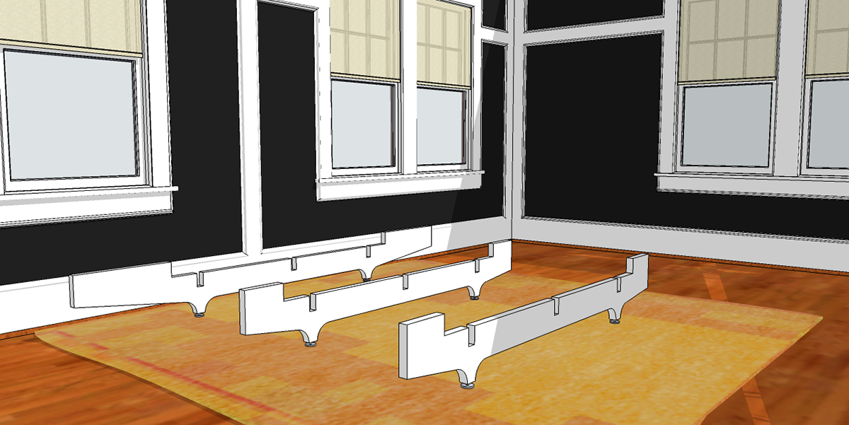 bed Platform Bed mdf slab bedroom furniture Nightstand bench