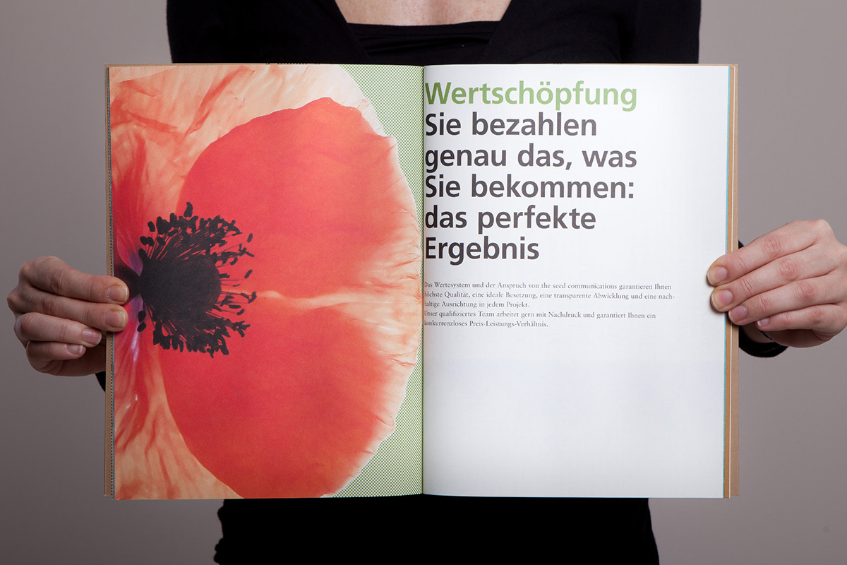 the seed brochure design print editorial Typografy