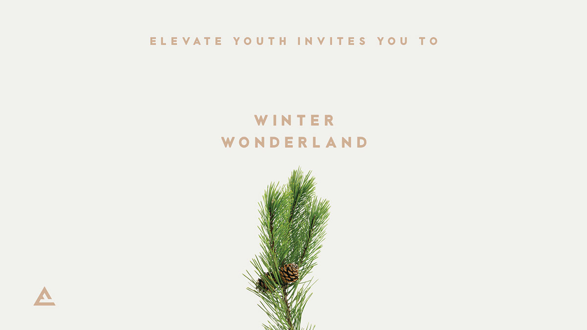 Christmas handout print flyer winter Winter Wonderland Christian faith youth