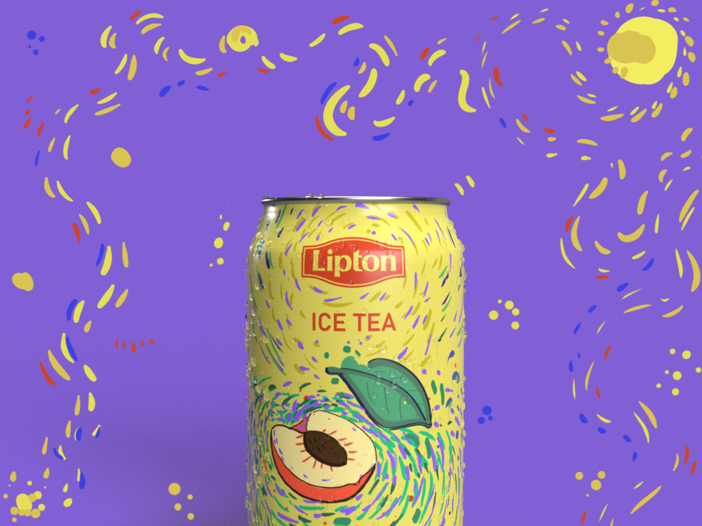 Can Design can package ice tea package design Lipton package design  Packaging product design  soda