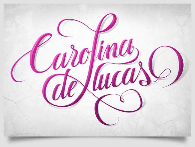 Make Up lettering logo Carolinadelucas makeup