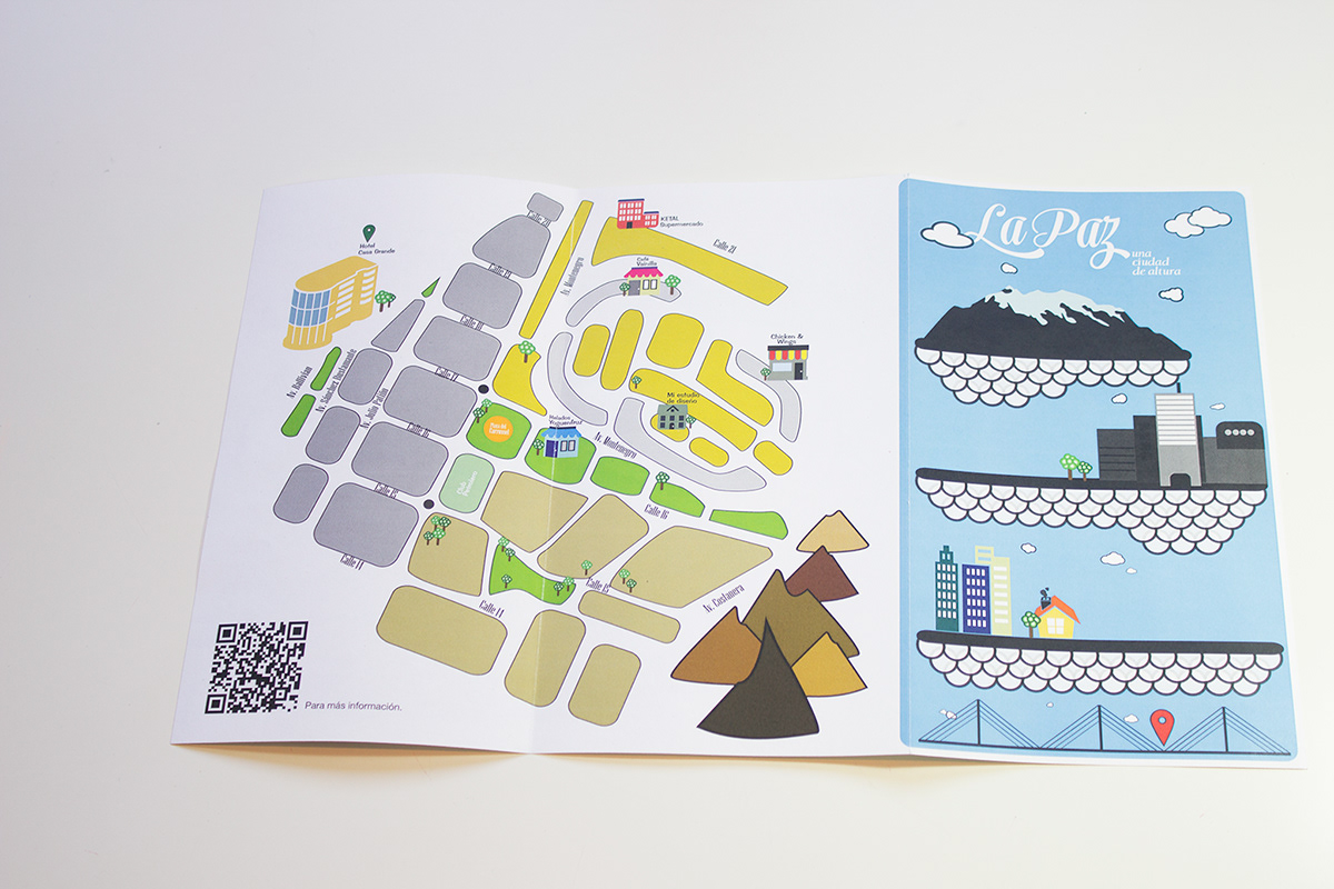 mapas guias ciudades maps Guide Turistic design diseño La Paz bolivia