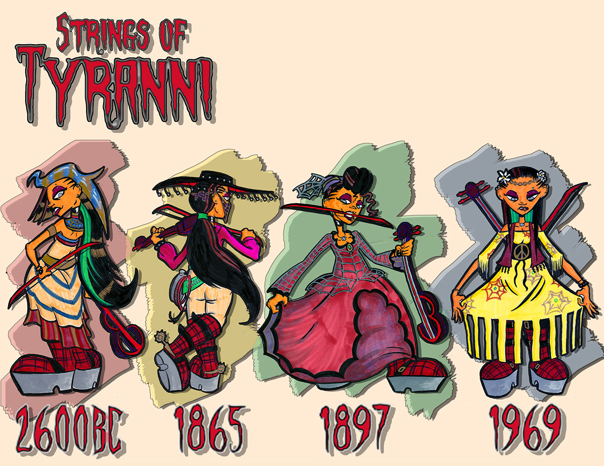 tyranni time travel Character design  animation  time period Costume Design  cartoon