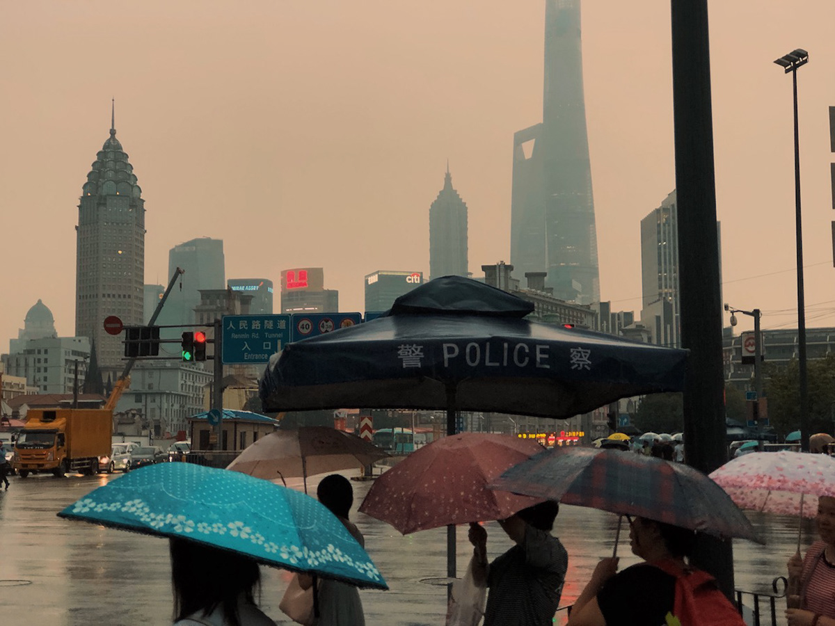 ShotOniPhone iphone Street colorful Travel shanghai china vsco scouting rain