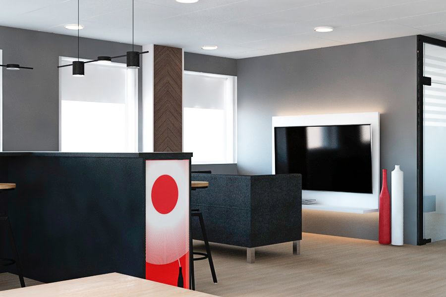 3DDesign Coca-Cola CocaColaDesign CommercialDesign interiordesign officedesign OfficeInterior profiM