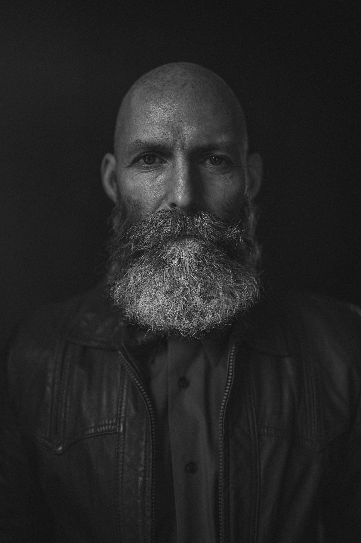 face portrait studio male man beard