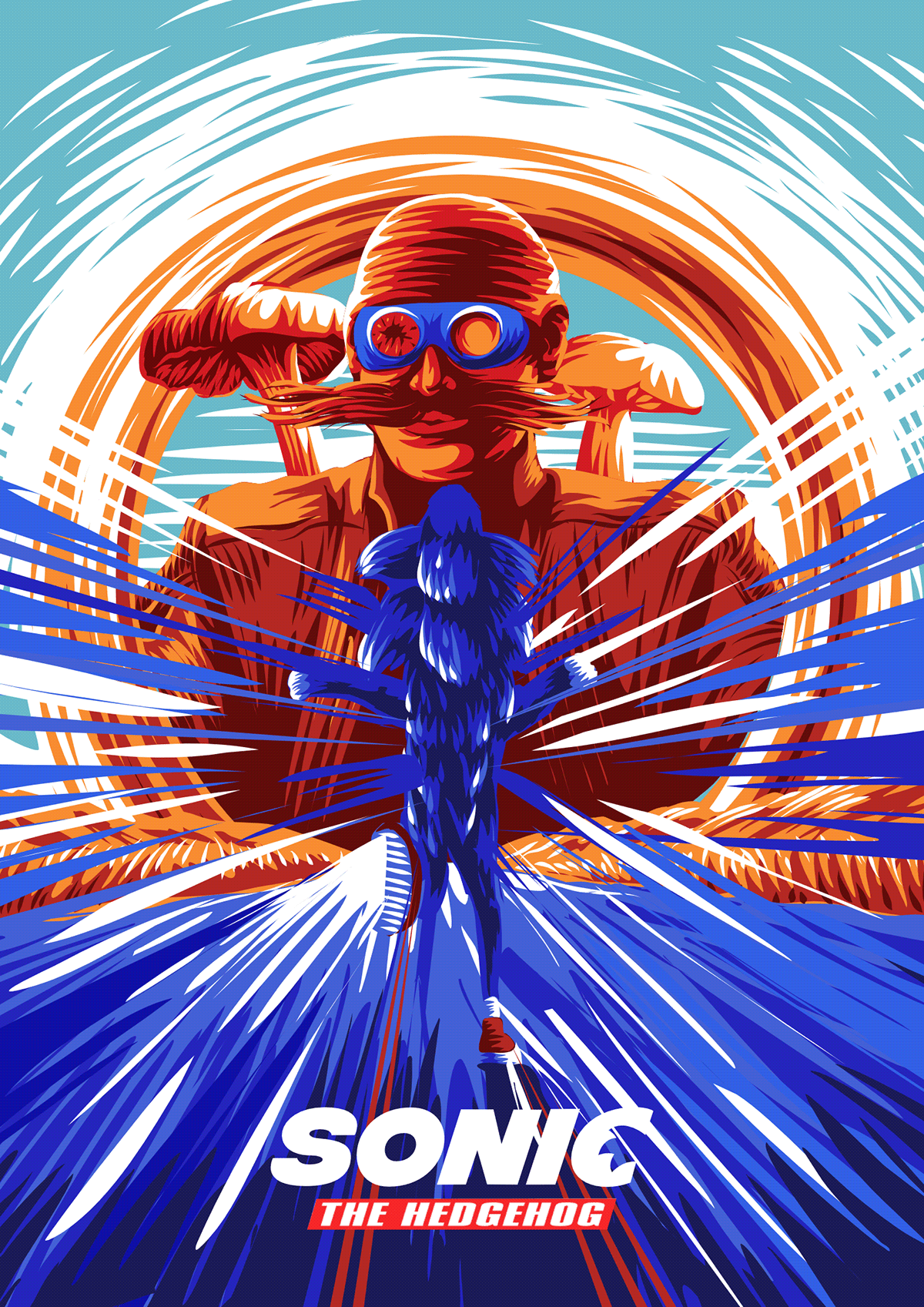 Sonic The Hedgehog official alternative movie poster on Behance