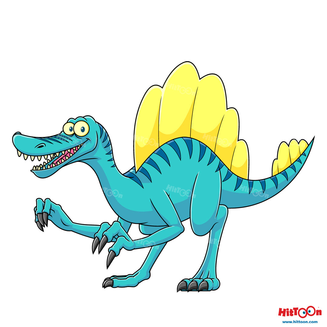 Spinosaurus Dinosaur Cartoon Character on Behance