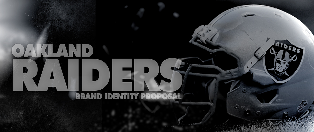 nfl raiders oakland team rebranding design brand football raider nation skull