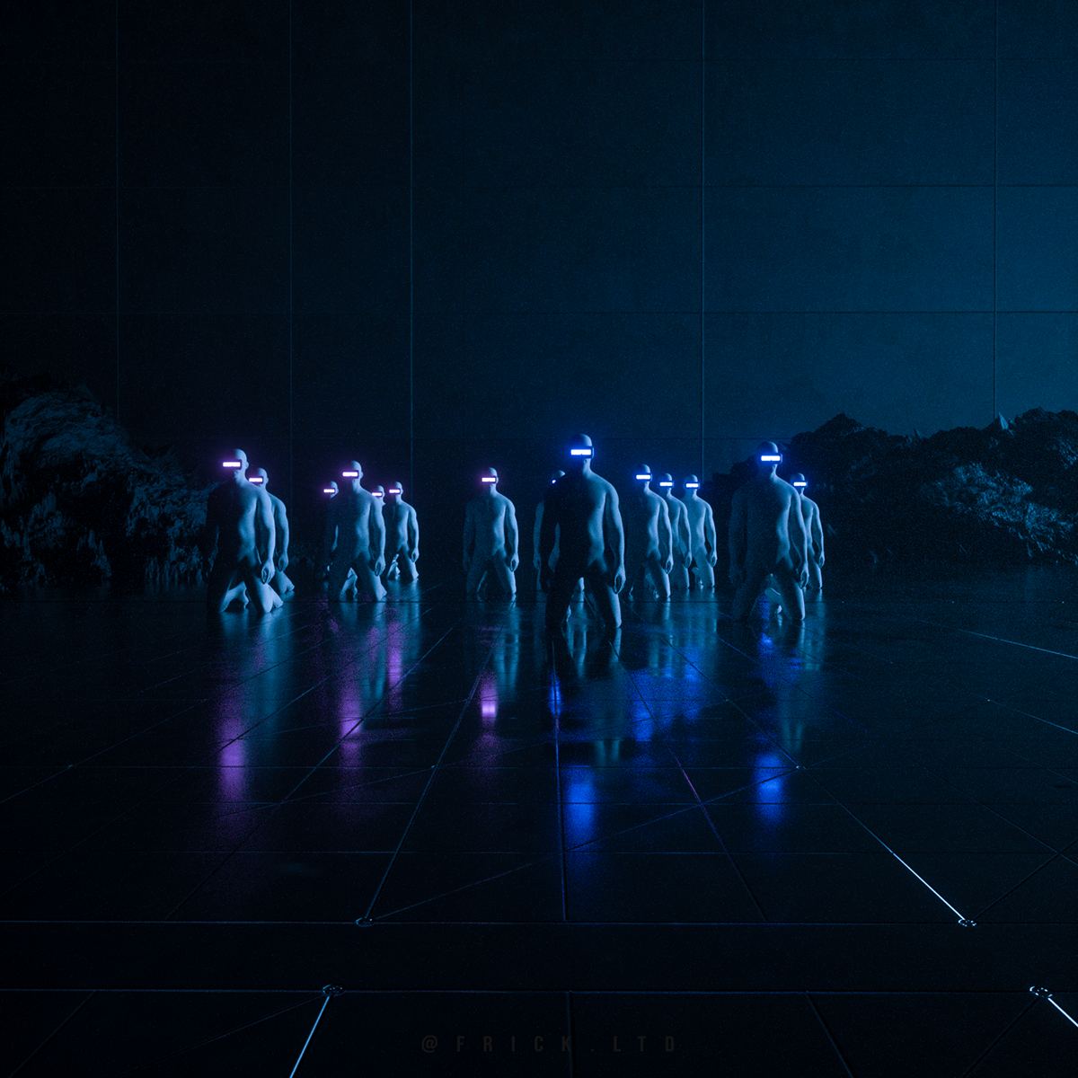 dark future futuristic motion motion design Cyberpunk cyber