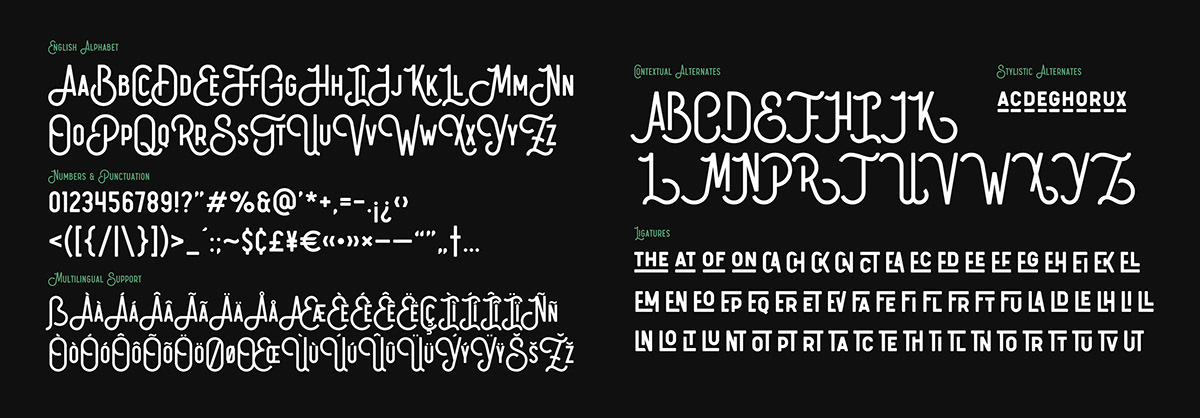 alphabet decorative Display font geometric lettering modern open type Typeface vintage