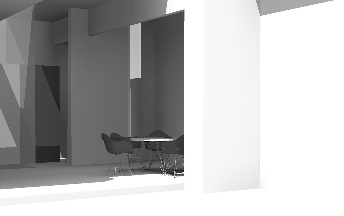 interiors minimal White design rectangle