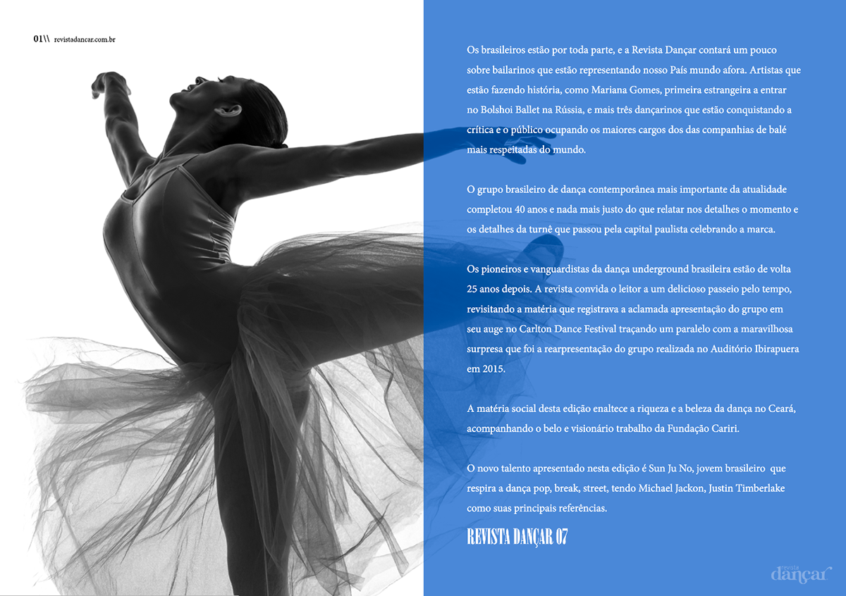webdesigner designer ux revista digital portal dança